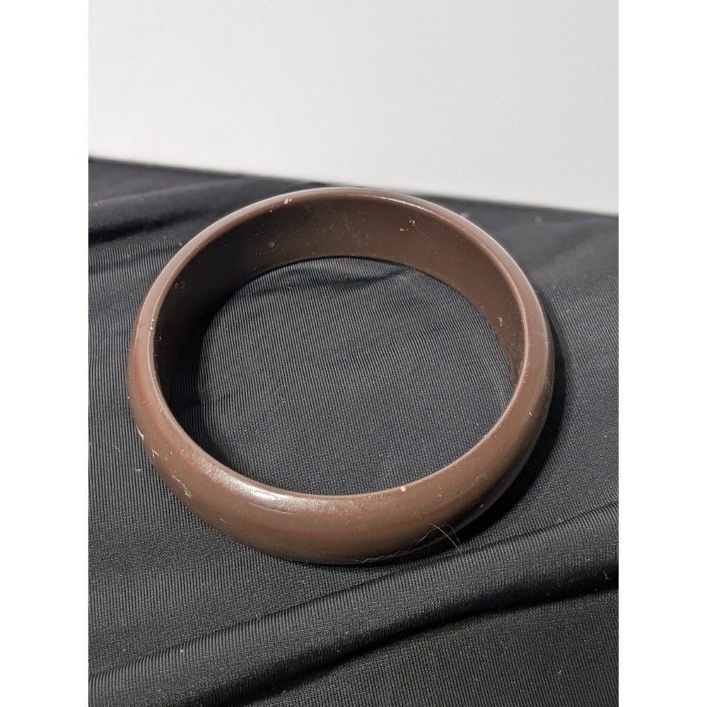Vintage Dark‎ Brown Bakelite Bangle Bracelet 33 Grams